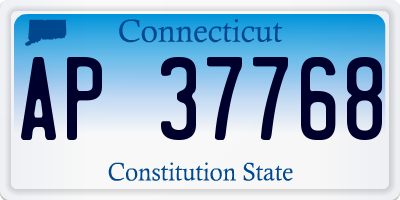 CT license plate AP37768