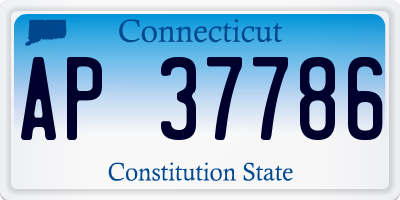 CT license plate AP37786