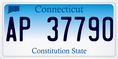CT license plate AP37790