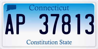 CT license plate AP37813
