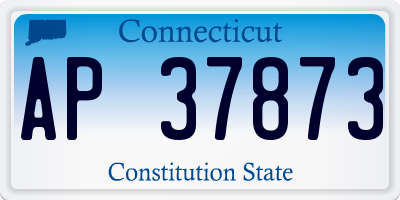CT license plate AP37873