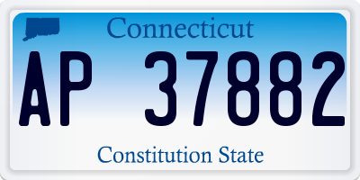 CT license plate AP37882