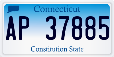 CT license plate AP37885