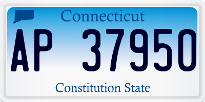 CT license plate AP37950