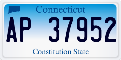 CT license plate AP37952