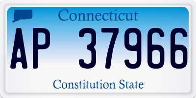 CT license plate AP37966