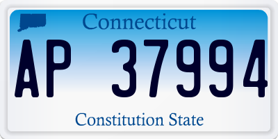 CT license plate AP37994