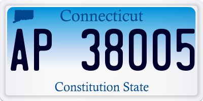 CT license plate AP38005