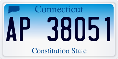 CT license plate AP38051