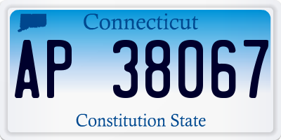CT license plate AP38067