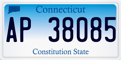 CT license plate AP38085