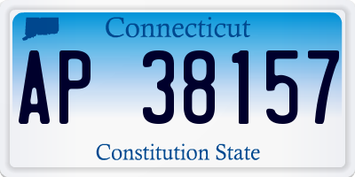 CT license plate AP38157