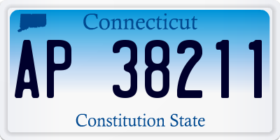 CT license plate AP38211