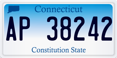 CT license plate AP38242