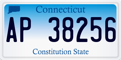 CT license plate AP38256