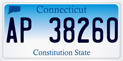 CT license plate AP38260