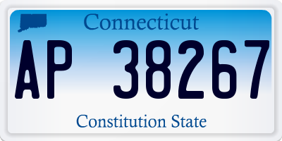 CT license plate AP38267