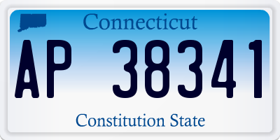 CT license plate AP38341