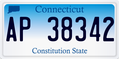CT license plate AP38342