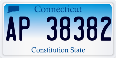 CT license plate AP38382
