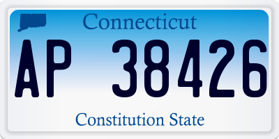 CT license plate AP38426