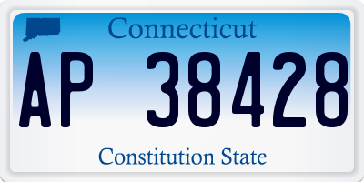 CT license plate AP38428