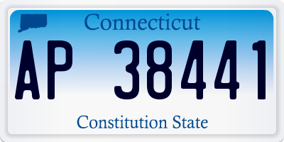 CT license plate AP38441