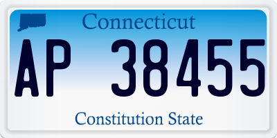 CT license plate AP38455