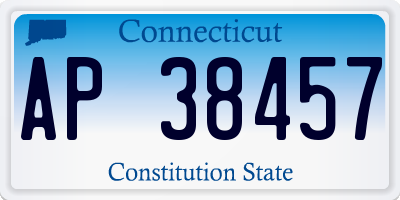CT license plate AP38457