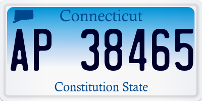 CT license plate AP38465