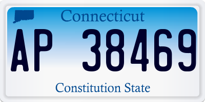 CT license plate AP38469
