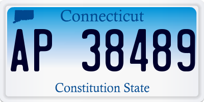 CT license plate AP38489
