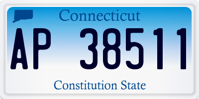 CT license plate AP38511