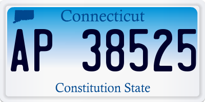 CT license plate AP38525