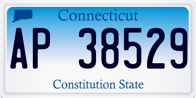 CT license plate AP38529