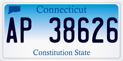 CT license plate AP38626