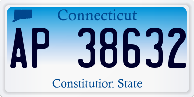 CT license plate AP38632