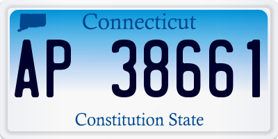CT license plate AP38661