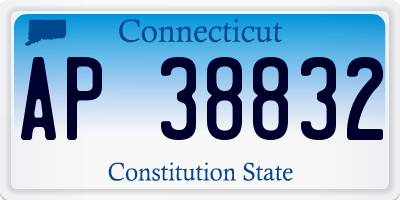 CT license plate AP38832