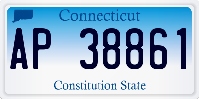 CT license plate AP38861