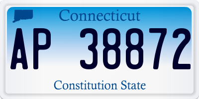 CT license plate AP38872