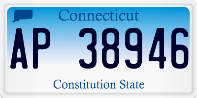 CT license plate AP38946