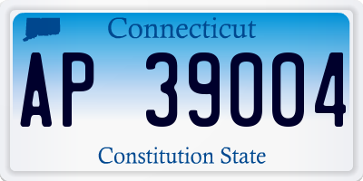 CT license plate AP39004