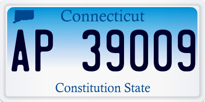 CT license plate AP39009