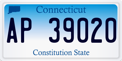 CT license plate AP39020
