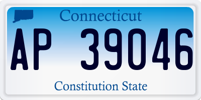 CT license plate AP39046