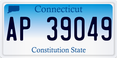 CT license plate AP39049
