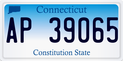 CT license plate AP39065
