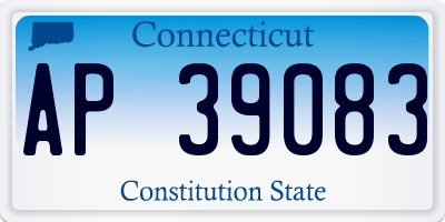 CT license plate AP39083