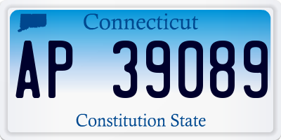 CT license plate AP39089